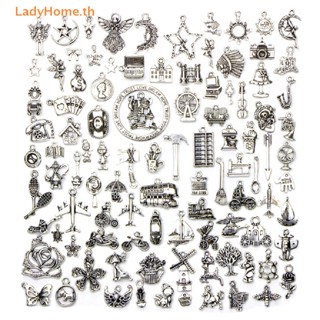 Ladyhome จี้เงินทิเบต สําหรับทําเครื่องประดับ DIY 100 ชิ้น