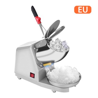 Ice Shaver Machine Electric High Efficiency Snow Cone Maker Stainless Steel Ice Crusher For Restaurant Bar With Ice Cube