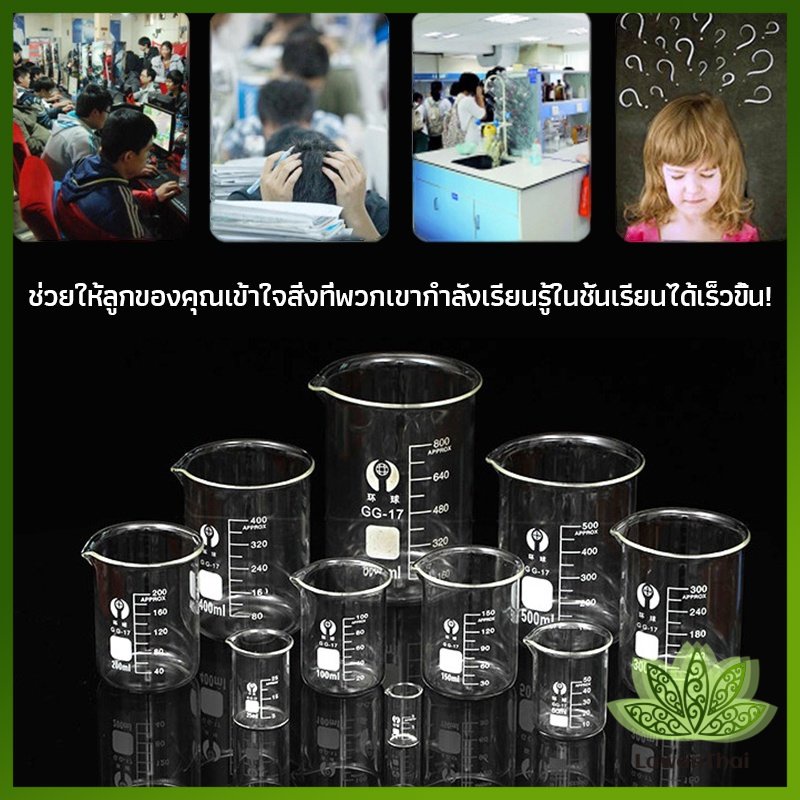 Lawan บีกเกอร์ แก้ว ขนาด 50ml, 100ml, 200ml and 250ml พร้อมส่ง Glass Beaker ราคา ถูกที่สุด ดีลบีเคเค แกลเลอรีภาพที่ 3