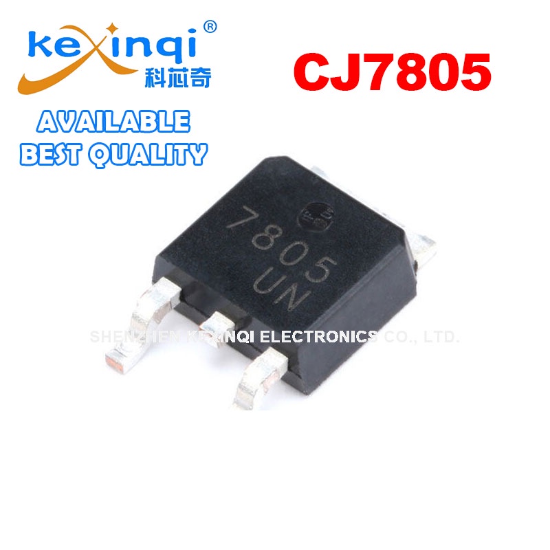 5 ชิ้น CJ7805 5 โวลต์/12 โวลต์ 1.5A SMD Linear แรงดันไฟฟ้าชิป CJ7805/TO-252