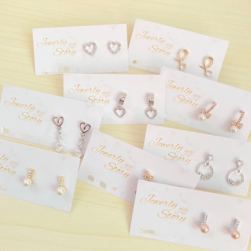 พร้อมส่ง ต่างหูแฟชั่น ต่างหูเกาหลีน่ารัก