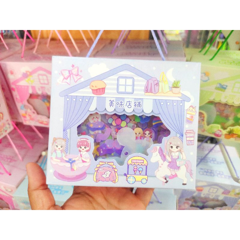 สติ๊กเกอร์แบบกล่องสุดคุ้มน่ารักมาก