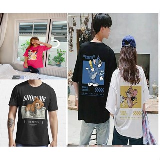 เสื้อยืด ฟรีไซ้ส์ /Over Size ผ้า Cotton100% /  เสื้อคู่ / เสื้อเจ้าหญิงน่ารัก / เสื้อน้่องหมา น้องแมว พร้อมส่ง