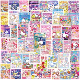 SANRIO 110 ชิ้น / ชุด ❉ ซานริโอ้ โปสเตอร์สติกเกอร์ Comics Magazine Series ขนาดเล็ก ❉ สติกเกอร์แฟชั่น กันน้ํา ลาย Doodle DIY