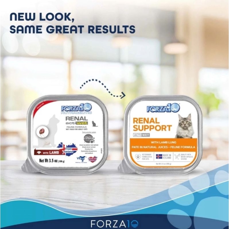 อาหารเปียกแมวโรคไต Forza10 Nutraceutic ActiWet Renal Support Wet Cat Food 100g.