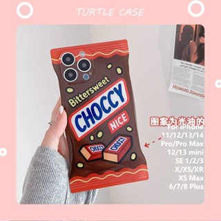 [พร้อมส่ง] เคสป้องกันโทรศัพท์มือถือ ลายถุงขนมขบเคี้ยว น้ํามัน สําหรับ Apple iPhone 14 13 12 11 PROMAX XS XR XSMAX SE2020 6 7 8PLUS MINI