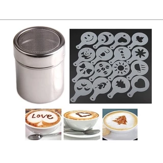 ❤ Diamond Coffee กระปุกโรยผงโกโก้ ที่โรยผงสแตนเลส สําหรับใส่ผงโกโก้ กาแฟ ผงไอซ์ซิ่ง Powder Shaker
