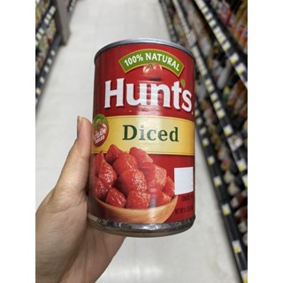 Diced Tomato ( Hunt’s Brand ) 411 G. ชิ้นมะเขือเทศ ในน้ำเกลือ ( ตรา ฮันท์ส )