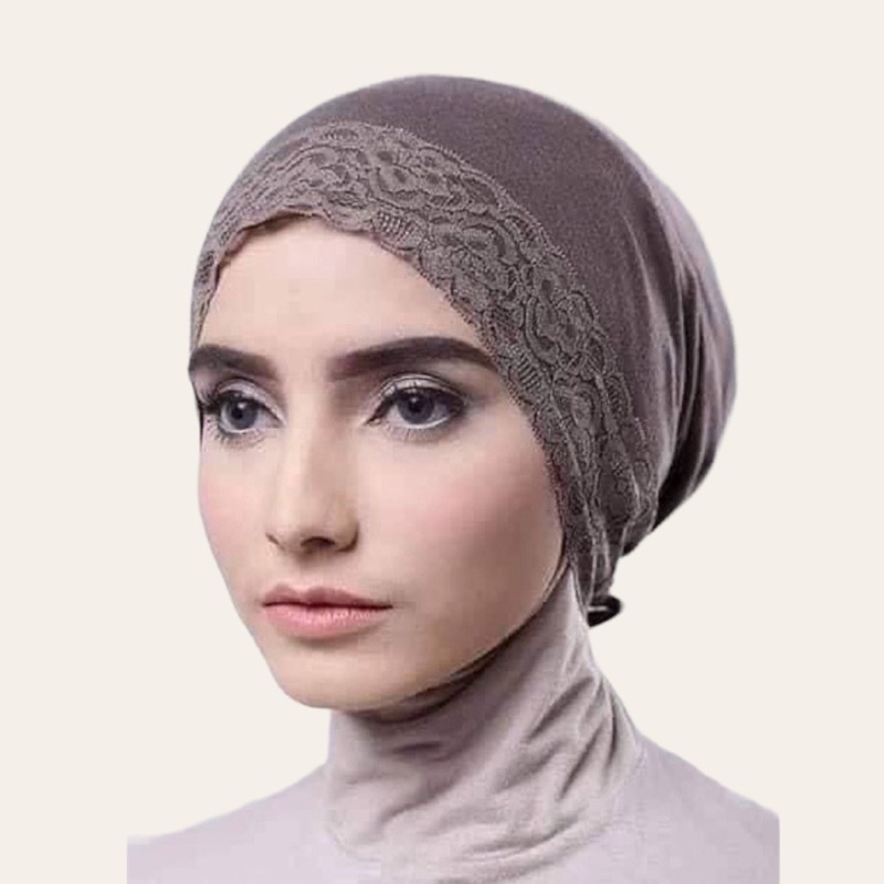 อินเนอร์ฮิญาบ อินเนอร์ลูกไม้ มีเชือกผูก