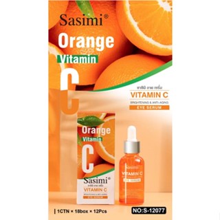 SASIMI Vitamin C (S-12074) (S-12077) 🍊 ครีมทาหน้า + เซรั่มวิตามินซี บำรุงผิวหน้า + ซรั่มสำหรับบำรุงผิวรอบดวงตา 🍊