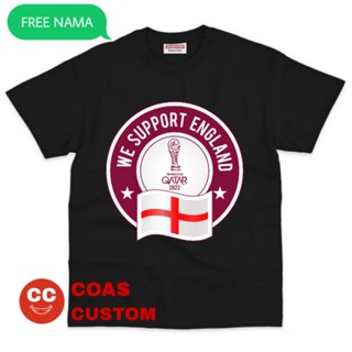 เสื้อยืด พิมพ์ลาย QATAR World Cup สไตล์อังกฤษ สําหรับเด็ก 2022