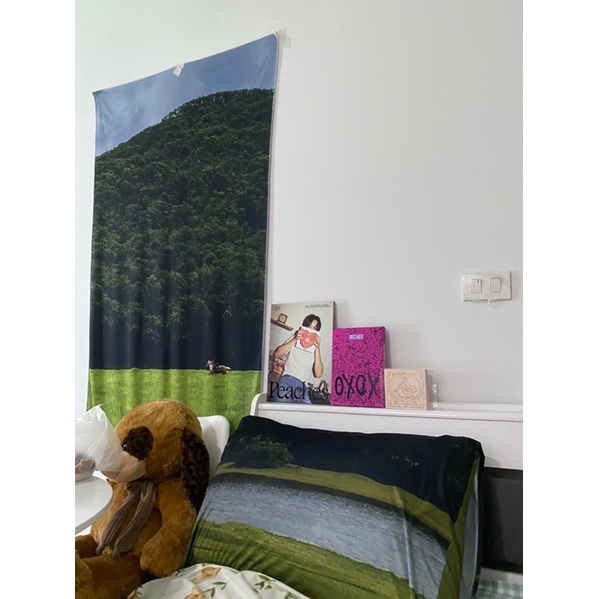 โปสเตอร์ผ้าแต่งห้อง ผ้าแต่งบ้าน เนื้อผ้าไมโครแบบนิ่ม 84x136 cm.
