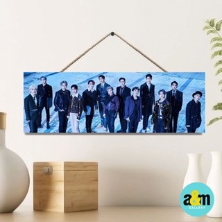 Seventeen โปสเตอร์ไม้ ขนาด 10x30 ซม. สําหรับแขวนตกแต่งผนังห้อง I K-POP - A&amp;M