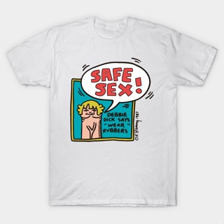 Men T-Shirt Safe Sex Keith Haring Tshirt T ShirtS-5XL