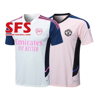 Sfs เสื้อกีฬาแขนสั้น ลายทีมฟุตบอล Arsenal MU Man U 22-23 ชุดเยือน คุณภาพสูง ไซซ์ S-2XL