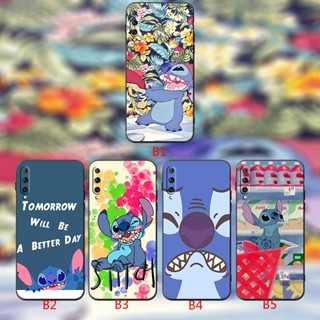 เคสโทรศัพท์มือถือ ซิลิโคนนิ่ม TPU กันกระแทก ลาย Stitch Lilo สีดํา สําหรับ Huawei Nova 4 4E 5 5i Pro 5T 5Z 6 6SE 7 7i