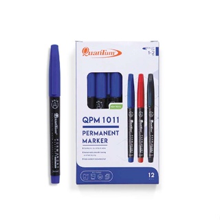 ปากกาเคมี ปากกามาร์คเกอร์ หัว 1 มม. แบบลบออกไม่ได้ ควอนตั้ม Quantum Permanent Marker QPM-1011 (ต่อ ด้าม)