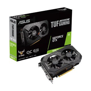 การ์ดจอ ASUS  TUF-GTX1660TI-O6G-EVO-GAMING Model : TUF-GTX1660TI-O6G-EVO-GAMING