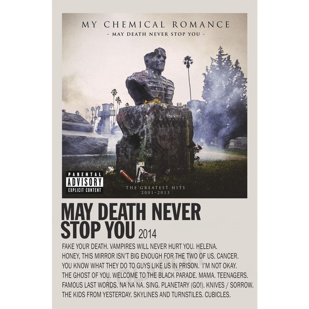 โปสเตอร์ปก อัลบั้ม May Death Never Stop You - My Chemical Romance