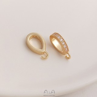 จี้สร้อยคอโซ่ รูปดอกทานตะวัน ฝังเพทาย สีทอง 14k แฮนด์เมด diy