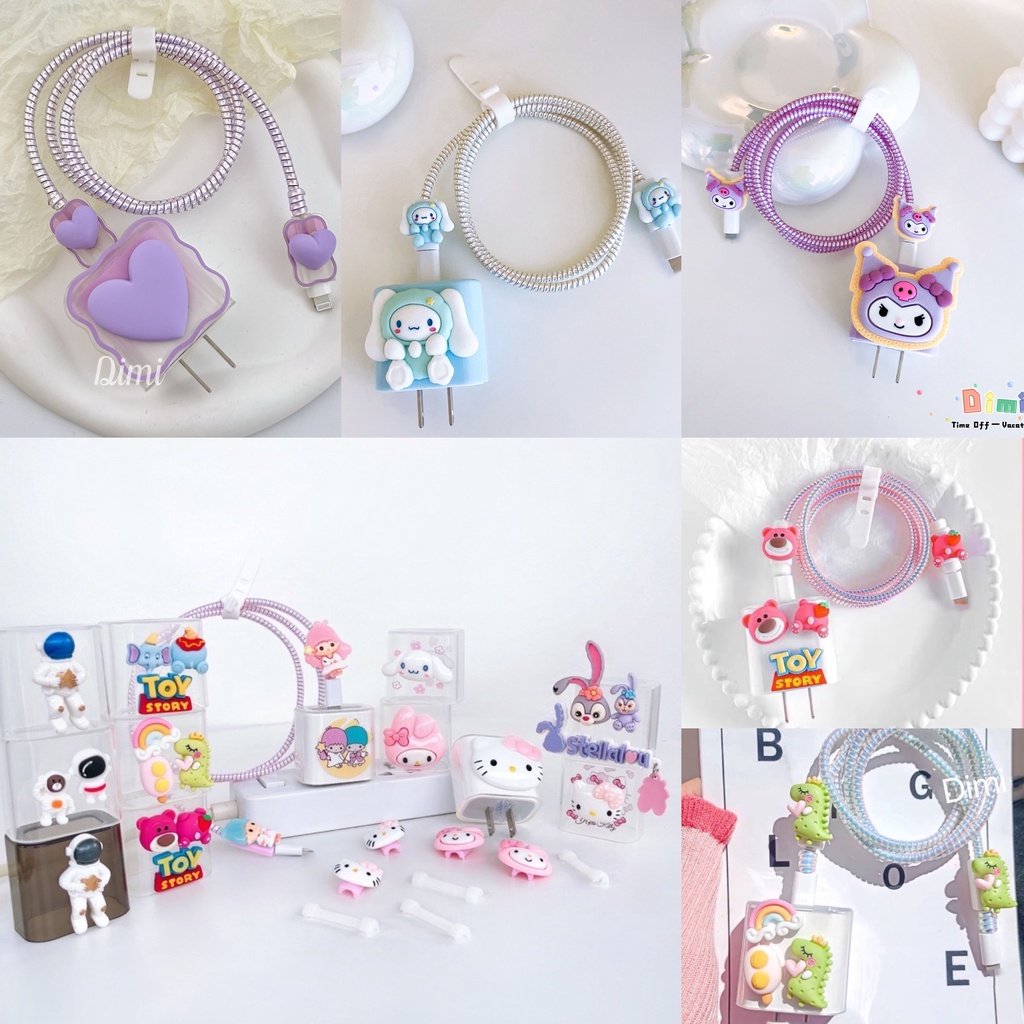 เคสหัวชาร์จไอโฟน สายเกรียวถนอมสาย ที่ป้องกันสายหัก 18W 20W 35W