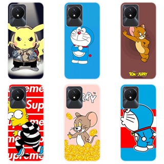 เคสโทรศัพท์ซิลิโคน TPU แบบนิ่ม ลายการ์ตูน สําหรับ VIVO Y02 VIVO Y02 2022 Y 02