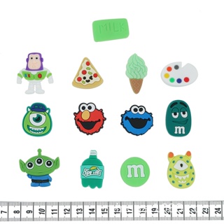 Croc Jibz Pins ใหม่ Monsters University Park จี้รูปรองเท้า DIY