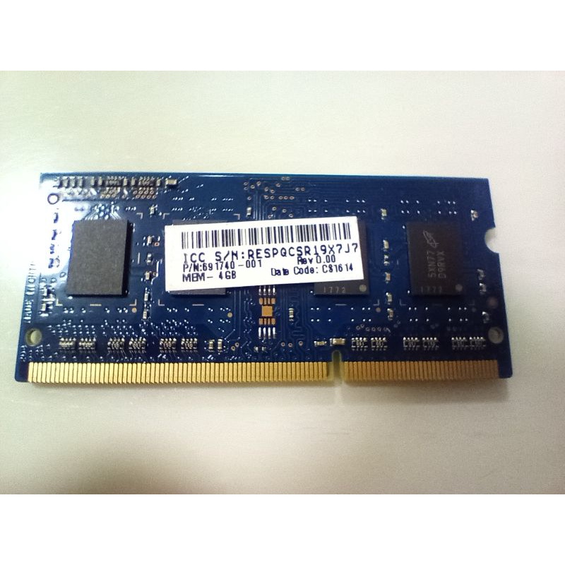 RAM notebook DDR3L 4GB 1600mhz RAMAXEL มือสองใช้งานได้ปกติ