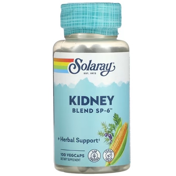 ถูกสุด! บำรุงไต Solaray, Kidney Blend SP-6, 100 VegCaps