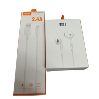 d-powerสายชาร์จ micro usb 2.4Aคู่หูฟัง Mi สุดคุ้ม