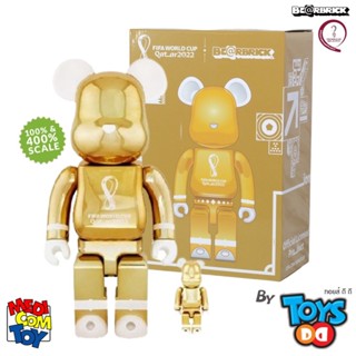 Be@rbrick FIFA World Cup Qatar 2022 Gold 400% &amp; 100%