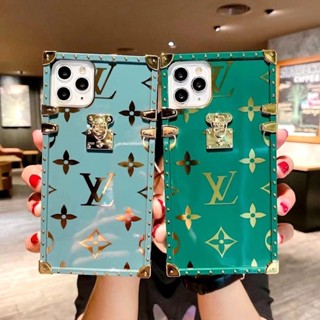 For iPhone 12 Mini 13 Pro MAX Fashion Brand TPU Square Phone Case