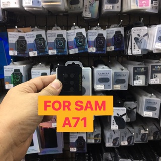 Samsung Galaxy A71 ซัมซุง ฟิล์มกันรอย ฟิล์มกระจก กันรอย ฟิล์มกระจกนิรภัยครอบเลนส์กล้อง (3D) (Black Lens)