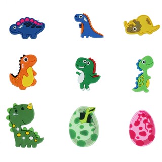 ใหม่ เข็มกลัด รูปไดโนเสาร์ สําหรับตกแต่งรองเท้า Croc Jibz DIY