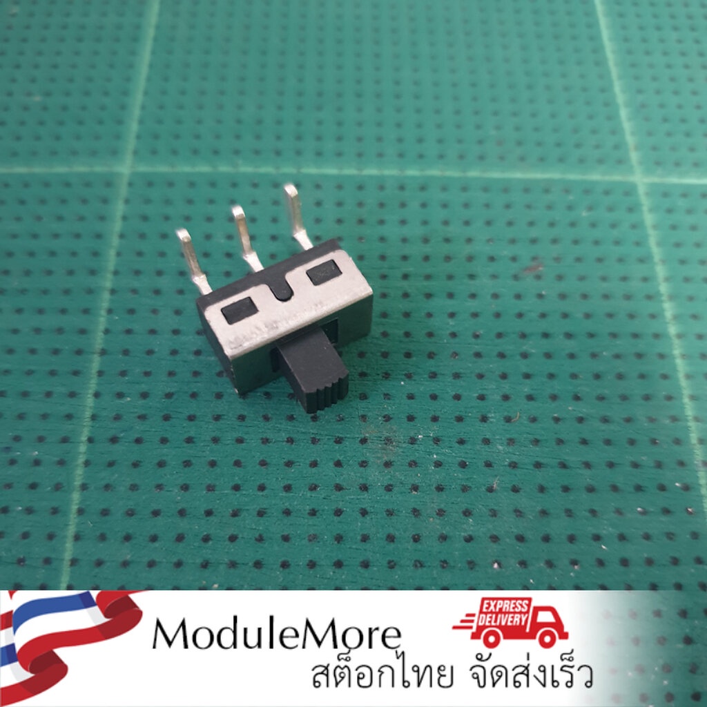 สวิตซ์เลื่อน SS12D06 G5 Slide Switch Two-position Three-legged Bent Handle 5MM High Current Single Pole Power Switch