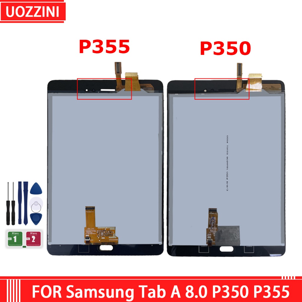 หน้าจอสัมผัสดิจิทัล LCD SM-P350 P350 SM-p355 p355 8.0 นิ้ว สําหรับ Samsung Galaxy Tab A