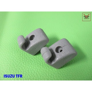 ISUZU TFR "NEW" SUN VISOR "BEIGE" BRACKET SET PAIR  // กิ๊บล็อคแผ่นบังแดด (เซ็ทคู่) สีเบจ สีพื้น สินค้าคุณภาพดี