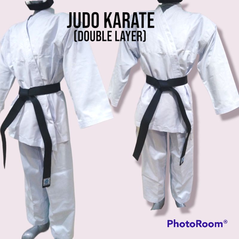 JUDO KARATE UNIFORM สีขาวเปิด TYPE