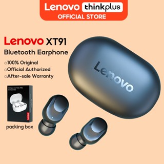 Lenovo XT91 หูฟังบลูทูธไร้สาย True Wireless TWS ควบคุมแบบสัมผัส ชุดหูฟังเล่นเกม จอแสดงผลดิจิตอล Led