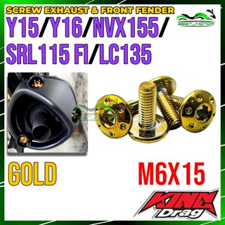 บังโคลนหน้า และหลัง แบบโลหะผสม M6 X 20 Y15 NVX 155 [ M6X20 ]