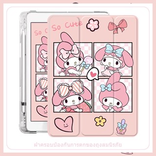 ipad Case เคสสำหรับ gen5/6/7/8/9 air1/2/3/4/5 โปร10 5pro 2019/16/21 เจน10 2 แอร์10 9 เคสสำหรับไอแพดใส่ปากกาได้ เคสสิลิโค