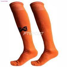 ถุงเท้าฟุตบอลเบสิค ยี่ห้อ WARRIX สีส้ม  รหัส WC-1519-OA