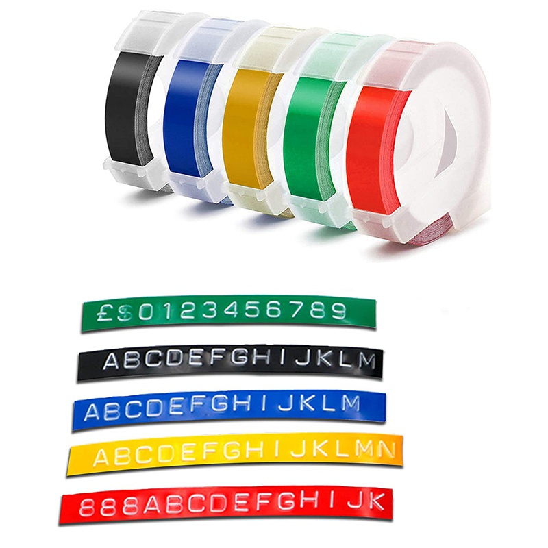 3D ฉลากเติมเครื่องพิมพ์ริบบิ้น PVC LABEL Motex E101 1610 12965 1880 ป้ายเครื่องเทป