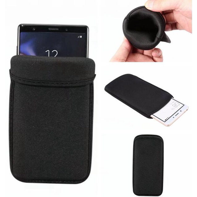 Universal กระเป๋าโทรศัพท์มือถือผ้านุ่มดําน้ําวัสดุ Slim Elastic สําหรับ Iphone 16 15 14 13 12 11 PRO
