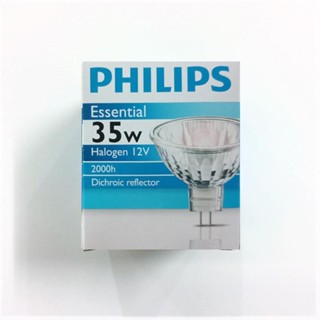 หลอดฮาโลเจนหน้าปิด PHILIPS 12โวลล์ 36องศา 35w