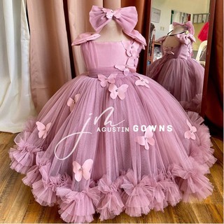 Butterfly Kids Gown (actual photo)
