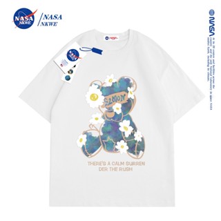 2023 เสื้อยืดแขนสั้น ผ้าฝ้าย พิมพ์ลายการ์ตูน NASA ทรงหลวม ขนาดใหญ่ สําหรับผู้ชายและผู้หญิง_30