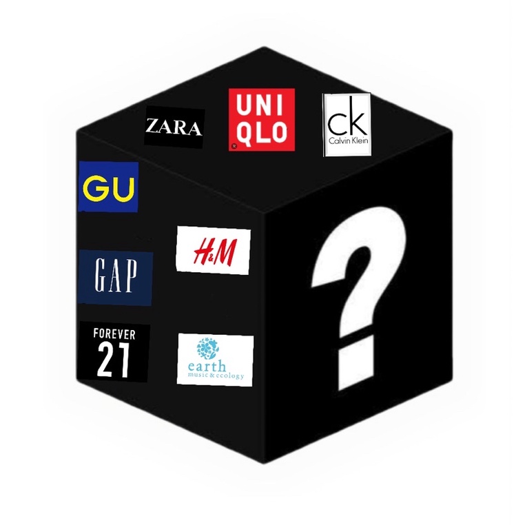 ถุงสุ่มเสื้อมือสองเเบรนด์ uniqlo gu zara H&M gap อื่นๆหลายแบรนด์