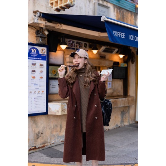 พรีออเดอร์ | Seoul trenchcoat เทรนโค้ชรุ่นโซล สีคาราเมล รอของ 5-7 วันค่ะ