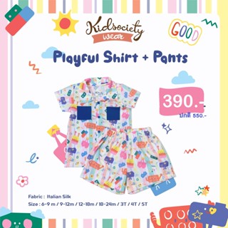 07.Playful Shirt + Pants Col1 : ตัวต่อแห่งความสุนก Let’s have fun together